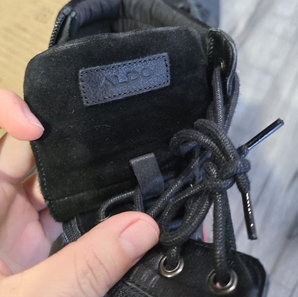 Aldo Leather Combat Boots - Picture 6 of 8